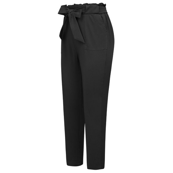 Women's Casual High Waist Pants Slim Fit High Elastic Cropped Pantalon Sweatpant - Picture 1 of 6